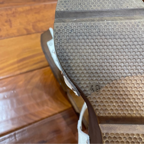 Christian Di Riccio Leather Wedge sandals Size 40 - Picture 6 of 6